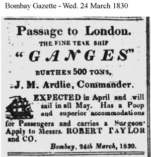 Press notice for Ganges voyage